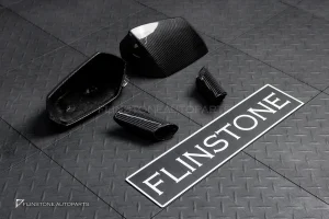 กระจกมองข้าง Carbon fiber Lamborghini Aventador with Lane Assist งาน Dry Carbon