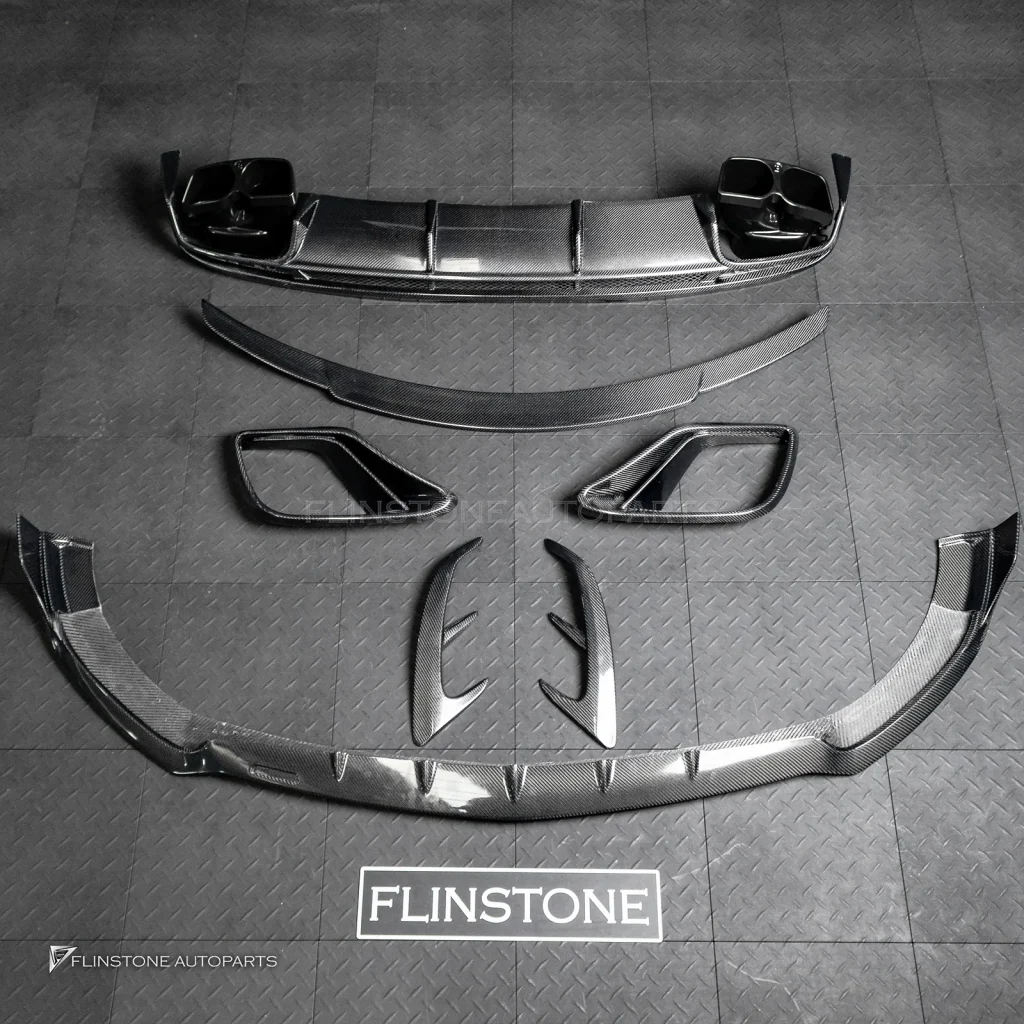 ุดแต่งรอบคัน Carbon fiber สำหรับ C217 S-Class ทรง Brabus สำหรับกันชน S63
