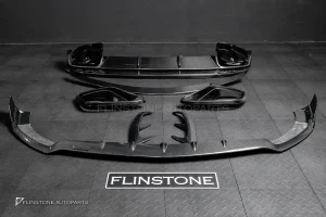 ุดแต่งรอบคัน Carbon fiber สำหรับ C217 S-Class ทรง Brabus สำหรับกันชน S63