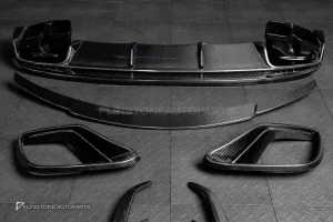 ุดแต่งรอบคัน Carbon fiber สำหรับ C217 S-Class ทรง Brabus สำหรับกันชน S63