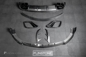 ุดแต่งรอบคัน Carbon fiber สำหรับ C217 S-Class ทรง Brabus สำหรับกันชน S63