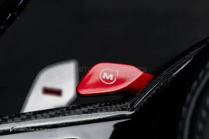 พวงมาลัยพร้อมAirbag หนังดำ ด้ายฟ้าน้ำเงินแดง สำหรับ G26 Series 4