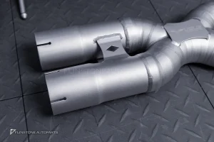 ชุดท่อ USUS TITANIUM EXHAUST สำหรับ Ferrari 812 (สีเงิน) Muffler Exhaust + X-Pipe + Sport Cat