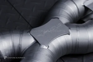 ชุดท่อ USUS TITANIUM EXHAUST สำหรับ Ferrari 812 (สีเงิน) Muffler Exhaust + X-Pipe + Sport Cat