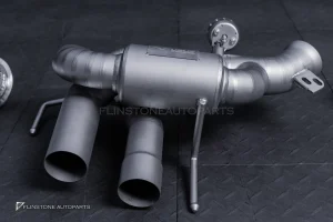 ชุดท่อ USUS TITANIUM EXHAUST สำหรับ Ferrari 812 (สีเงิน) Muffler Exhaust + X-Pipe + Sport Cat