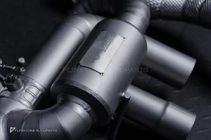 ชุดท่อ USUS TITANIUM EXHAUST สำหรับ Ferrari 812 (สีเงิน) Muffler Exhaust + X-Pipe + Sport Cat