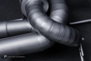 ชุดท่อ USUS TITANIUM EXHAUST สำหรับ Ferrari 812 (สีเงิน) Muffler Exhaust + X-Pipe + Sport Cat