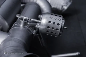 ชุดท่อ USUS TITANIUM EXHAUST สำหรับ Ferrari 812 (สีเงิน) Muffler Exhaust + X-Pipe + Sport Cat
