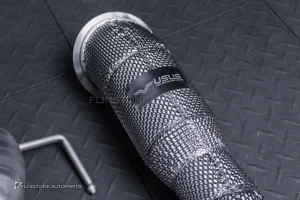 ชุดท่อ USUS TITANIUM EXHAUST สำหรับ Ferrari 812 (สีเงิน) Muffler Exhaust + X-Pipe + Sport Cat
