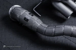 ชุดท่อ USUS TITANIUM EXHAUST สำหรับ Ferrari 812 (สีเงิน) Muffler Exhaust + X-Pipe + Sport Cat