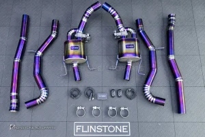 ชุดท่อ USUS TITANIUM EXHAUST สำหรับ C217 S-Class S63 ไม่มีปลายท่อ
