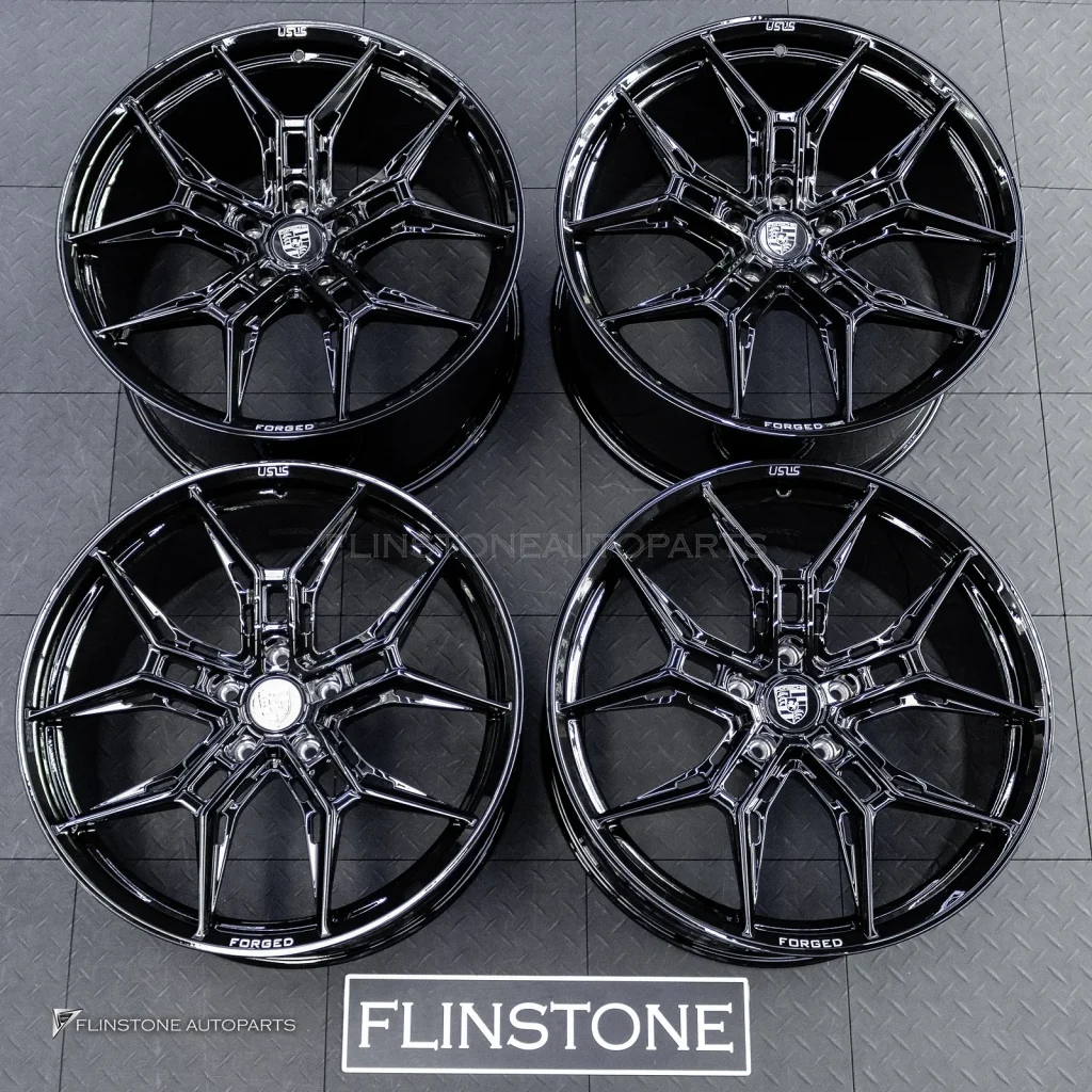 ล้อ Custom forged สำหรับ PORSCHE CAYENNE 9Y0.2 ขอบ 22 5-130 สีดำเงา