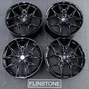 ล้อ Custom forged สำหรับ PORSCHE CAYENNE 9Y0.2 ขอบ 22 5-130 สีดำเงา