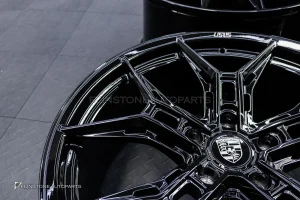 ล้อ Custom forged สำหรับ PORSCHE CAYENNE 9Y0.2 ขอบ 22 5-130 สีดำเงา