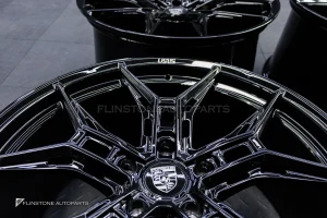 ล้อ Custom forged สำหรับ PORSCHE CAYENNE 9Y0.2 ขอบ 22 5-130 สีดำเงา