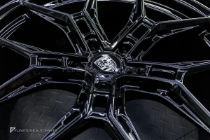 ล้อ Custom forged สำหรับ PORSCHE CAYENNE 9Y0.2 ขอบ 22 5-130 สีดำเงา