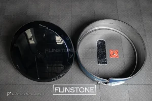 ชุดครอบฝายางอะไหล่ สำหรับ W465 G-Class G580 สีดำเงา