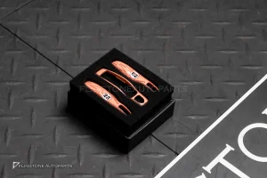 กรอบกุญแจ PORSCHE 991.2 Custom สีชมพู ลาย 23