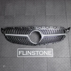 กระจังหน้า C205 W205 C-Class Facelift ไม่มีกล้องหน้า ทรง Diamond