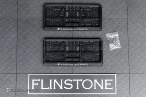 กรอบป้ายทะเบียน แบบสกรีน โลโก้ Flinstone Autopart