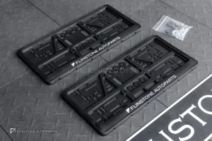 กรอบป้ายทะเบียน แบบสกรีน โลโก้ Flinstone Autopart