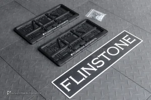 กรอบป้ายทะเบียน แบบสกรีน โลโก้ Flinstone Autopart