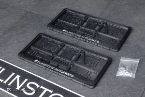 กรอบป้ายทะเบียน แบบสกรีน โลโก้ Flinstone Autopart