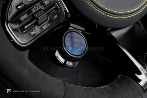 พวงมาลัยพร้อมAirbag หนังดำ ด้ายเหลือง กรอบดำเงา สำหรับ C190 AMG GTC