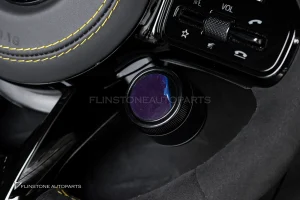 พวงมาลัยพร้อมAirbag หนังดำ ด้ายเหลือง กรอบดำเงา สำหรับ C190 AMG GTC