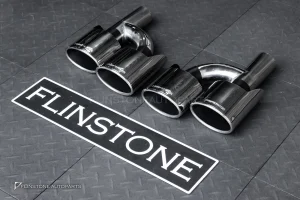 ปลายท่อ สำหรับ W204 C-Class ทรง C63 AMG สีโครเมี่ยม