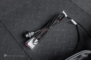 กระจังหน้า LED สำหรับ BMW X5 G18 LCI เส้นเดี่ยว สีดำเงา