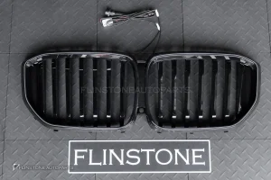 กระจังหน้า LED สำหรับ BMW X5 G18 LCI เส้นเดี่ยว สีดำเงา