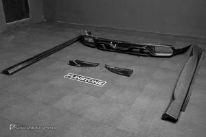 ดิฟฟิวเซอร์+สเกิร์ตข้าง Carbon fiber สำหรับ Porsche cayenne E3 ทรง TAKD