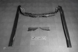 ดิฟฟิวเซอร์+สเกิร์ตข้าง Carbon fiber สำหรับ Porsche cayenne E3 ทรง TAKD