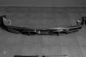 ดิฟฟิวเซอร์+สเกิร์ตข้าง Carbon fiber สำหรับ Porsche cayenne E3 ทรง TAKD