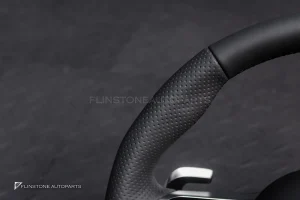 พวงมาลัยพร้อมAirbag สำหรับ W223 S-Class หนังดำ ด้ายดำ