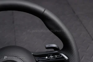 พวงมาลัยพร้อมAirbag สำหรับ W223 S-Class หนังดำ ด้ายดำ