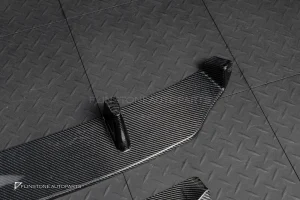 ลิ้นหน้า Carbon fiber ชิ้นกลางล่าง สำหรับ BMW X6 G06 ทรง GTs