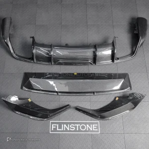 ดิฟฟิวเซอร์+ลิ้นหน้า Carbon fiber สำหรับ Porsche Cayenne E3.2 ทรง Future design