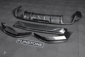 ดิฟฟิวเซอร์+ลิ้นหน้า Carbon fiber สำหรับ Porsche Cayenne E3.2 ทรง Future design