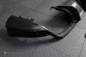 ดิฟฟิวเซอร์+ลิ้นหน้า Carbon fiber สำหรับ Porsche Cayenne E3.2 ทรง Future design