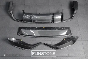 ดิฟฟิวเซอร์+ลิ้นหน้า Carbon fiber สำหรับ Porsche Cayenne E3.2 ทรง Future design