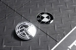 โลโก้ หน้า-หลัง สำหรับ BMW สีดำ