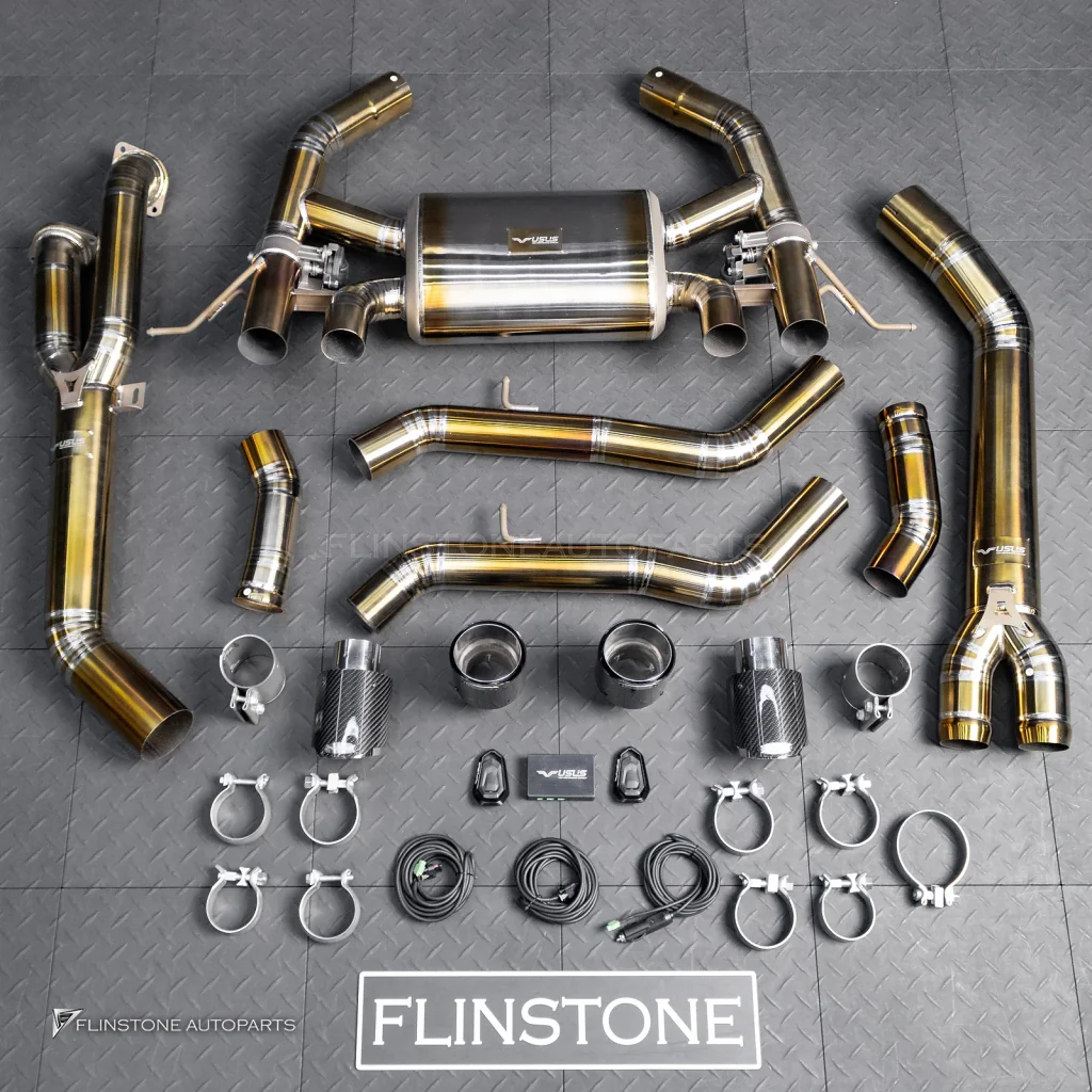 ชุดท่อ USUS Titanium สีทอง สำหรับ BMW M2 G87
