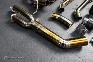 ชุดท่อ USUS Titanium สีทอง สำหรับ BMW M2 G87