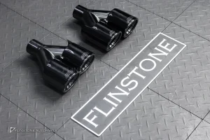 ปลายท่อ สำหรับ BMW E60 Series 5 สีดำเงา ออกคู่