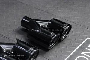 ปลายท่อ สำหรับ BMW E60 Series 5 สีดำเงา ออกคู่