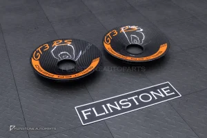 ฝาครอบล้อคู่หลัง Carbon ทรง Manthey สีส้ม สำหรับ Porsche 911 GT3 RS
