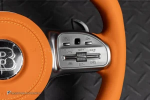 พวงมาลัย W464 G-Class หนัง Nappa สีส้ม พร้อมโลโก้ B