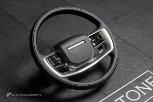 พวงมาลัย สำหรับ Range Rover Vogue หนังดำ ด้ายดำ